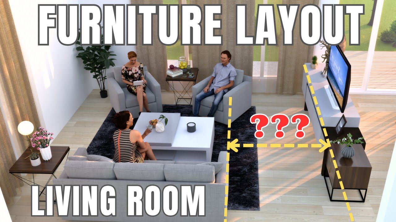 The Perfect FURNITURE LAYOUT For Your LIVING ROOM In 2023 